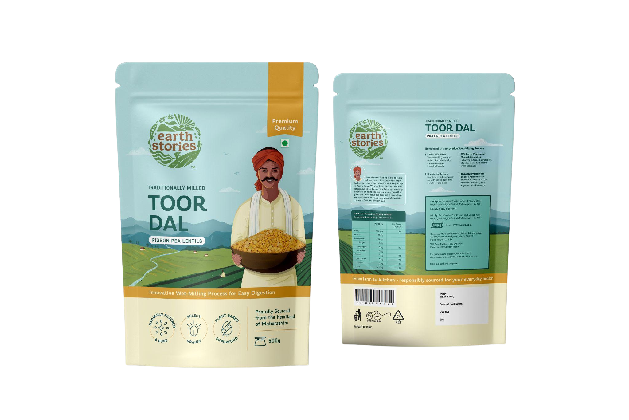 Earth Stories Toor Dal | Farmer-Owned, Single-Origin